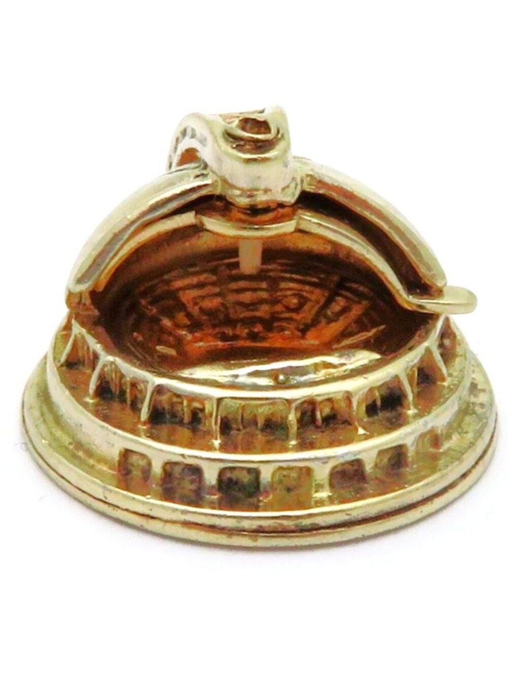 Vintage WELLS Sterling Silver Movable Pittsburgh Civic Auditorium Charm 1960s